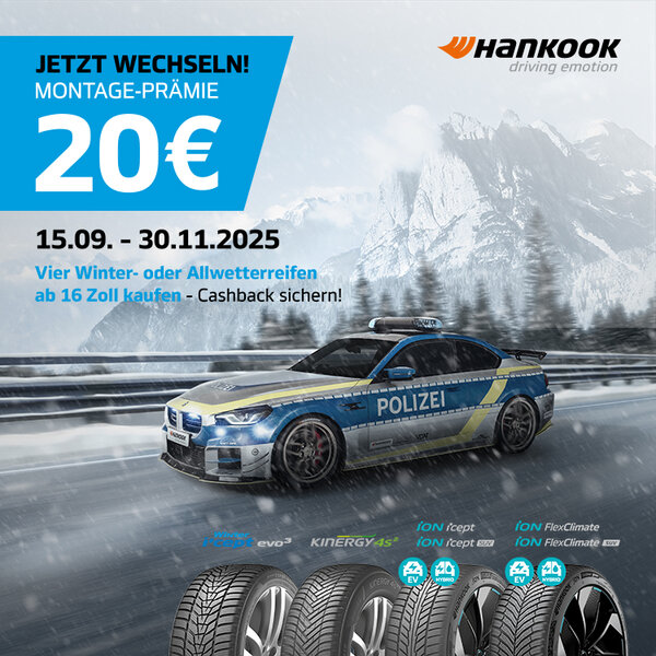 Hankook Montageprämie